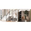 43.3'' Entryway Bench with Coat Rack, 3-in-1 Design and Adjustable Shelves, Hall Tree with 7 Hooks for Entrance, Living Room - 4 of 4
