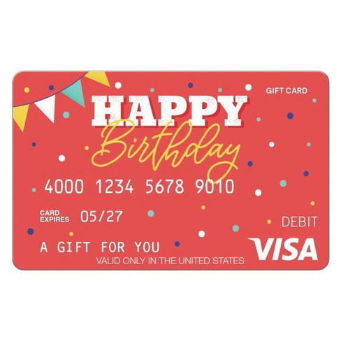 Visa Happy B-Day eGift Card - $25 + $4 Fee (Email Delivery) - image 1 of 1