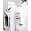 AuldHome Design White Enamelware Lint Holder Bin; Modern Farmhouse Laundry Room Decor - 4 of 4