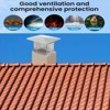 Chimney Cap, Outside Roof Rain Cap,Stainless Steel Fireplace Exhaust Cap, Exterior Stove Pipe Cap, Easy Installation, Adjustable Roof Cap for Vent - 4 of 4