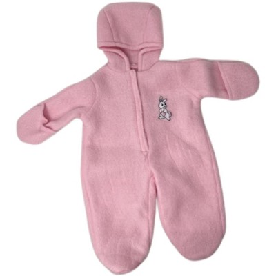 Doll Clothes Superstore Cozy Pink Fleece Suit with Hand and Foot Coverings for 15–16 Inch Baby Dolls