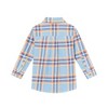 Andy & Evan  Toddler  Blue Brushed Twill Plaid Buttondown - 4 of 4