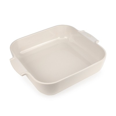 Peugeot Appolia Creme Ceramic 4 Quart Square Baking Dish