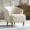 55 Downing Street Herringbone Beige Fabric Modern Accent Chair - 2 of 4
