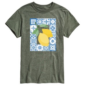 Men's - Instant Message - Mediterranean Lemons Short Sleeve Graphic T-Shirt - 1 of 4