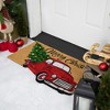 Northlight Red and Green Vintage Truck "Merry Christmas" Outdoor Natural Coir Doormat 18" x 30" - 3 of 4