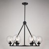 Vaxcel Lander 6 - Light Chandelier in  Matte Black - 3 of 4