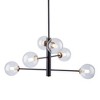 Artcraft Lighting Aurelia 6 - Light Chandelier in  Matte Black/Brass - 3 of 4