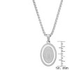 Steeltime Ladies stainless steel and mother of pearl Lady of Guadalupe pendant. Color Options: Silver, Gold - 3 of 4