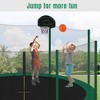 Whisen 14FT Round Trampoline for Kids, Safety Net, Basketball Hoop & Ladder, Easy Assembly Outdoor Play - 2 of 4