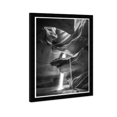 13" x 19" Ojos del Sol Nature and Landscape Framed Wall Art Gray/Black - Hatcher and Ethan: Modern Desert Photography Print