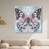 Art Remedy Shining Butterfly Colorful buterfly and flowers wall art Framed - 2 of 4