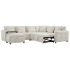 Merax Multifunctional Modular Pull-Out Sofa Bed with Storage Ottoman - 3 of 4