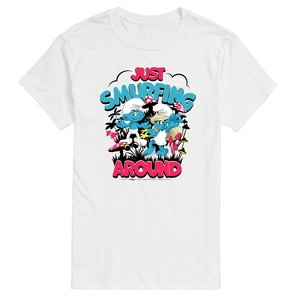 Men's - Smurfs - Just Smurfing Around Short Sleeve Graphic T-Shirt - 1 of 4