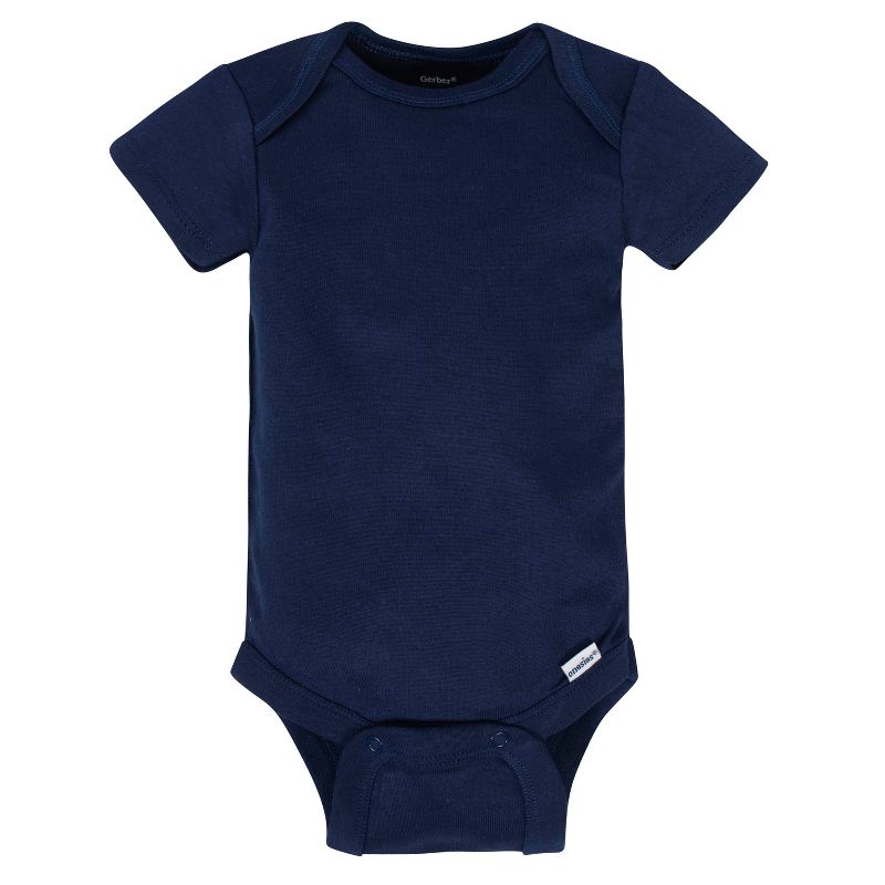 Gerber Baby Boys' Short Sleeve Onesies® Bodysuits, 8-Pack, 2 of 10