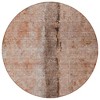 Orange Peach And Brown Abstract Washable Indoor Outdoor Area Rug - 4 of 4