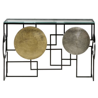 Modern Metal Console Table with Gold/Silver - Venus Williams Collection