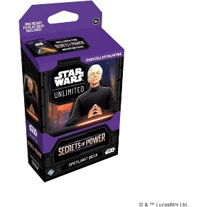 Asmodee Star Wars: Unlimited TCG Secrets of Power Chancellor Palpatine SPOTLIGHT DECK - Pre-Built 50-Card Ready-to-Play Deck with Booster Pack, Ages - 1 of 4