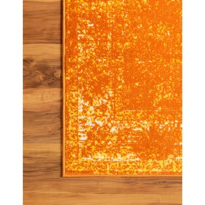 Casino Sofia Chic Orange Synthetic 2'2" x 3'1" Indoor Rug