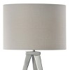 Leo Metal Tripod Table Lamp Chrome Finish - StyleCraft: UL Listed, Polyester Shade, Adjustable Head Tilt - 2 of 3