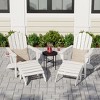 WestinTrends Highland 4-Piece Outdoor Patio HDPE Adirondack Chairs With Ottomans and Cup Holder Set - 2 of 4
