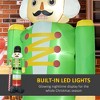 Whisen 5ft Christmas Inflatables Outdoor Decorations Blessed Polar Bear and Penguins in the Cup, Blow-Up LED - 3 of 4