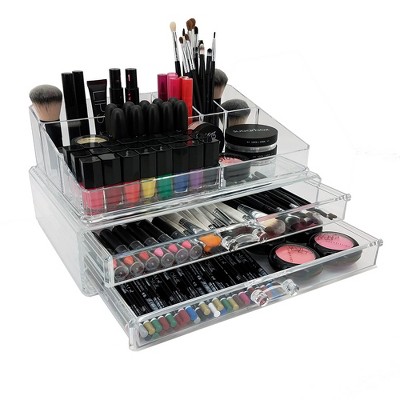 Ondisplay 2-tier Deluxe Tiered Acrylic Cosmetic/jewelry Organizer : Target