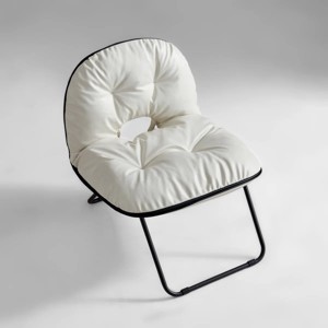 Folding Faux Leather Accent Chair, Pop-Chair for Indoor & Outdoor - 1 of 4