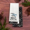 The Lakeside Collection Embroidered Kitchen Towels Lodge Themed Set of 2 - 2 of 2