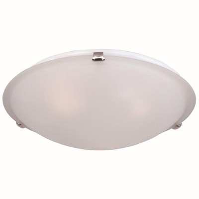 Maxim Lighting Malaga 3 - Light Flush Mount in  Satin Nickel