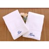 Linum Home Textiles 100% Turkish Cotton "Mr." and "Mrs." 2PC Hand Towel Set - 2 of 3
