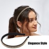 Unique Bargains Women's Rhinestone Faux Crystal Headbands Hair Accessories 0.47 Inch Wide 1 Pc - 2 of 4