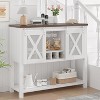 Whizmax Coffee Bar Cabinet, Sideboard Buffet Storage Cabinet with Storage, Farmhouse, Liquor Cabinet Bar for Home, Kitchen, Dining, Living Room - 3 of 4