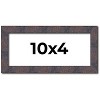 PosterPalooza | Panoramic Slim Profile Brown Picture Frame - UV Acrylic, Foam Board Backing, Hanging Hardware - 2 of 4