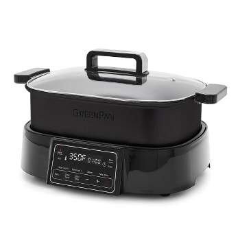 GreenPan PFAS-Free Nonstick 7-in-1 Slow Cooker, Skillet, Grill & More
