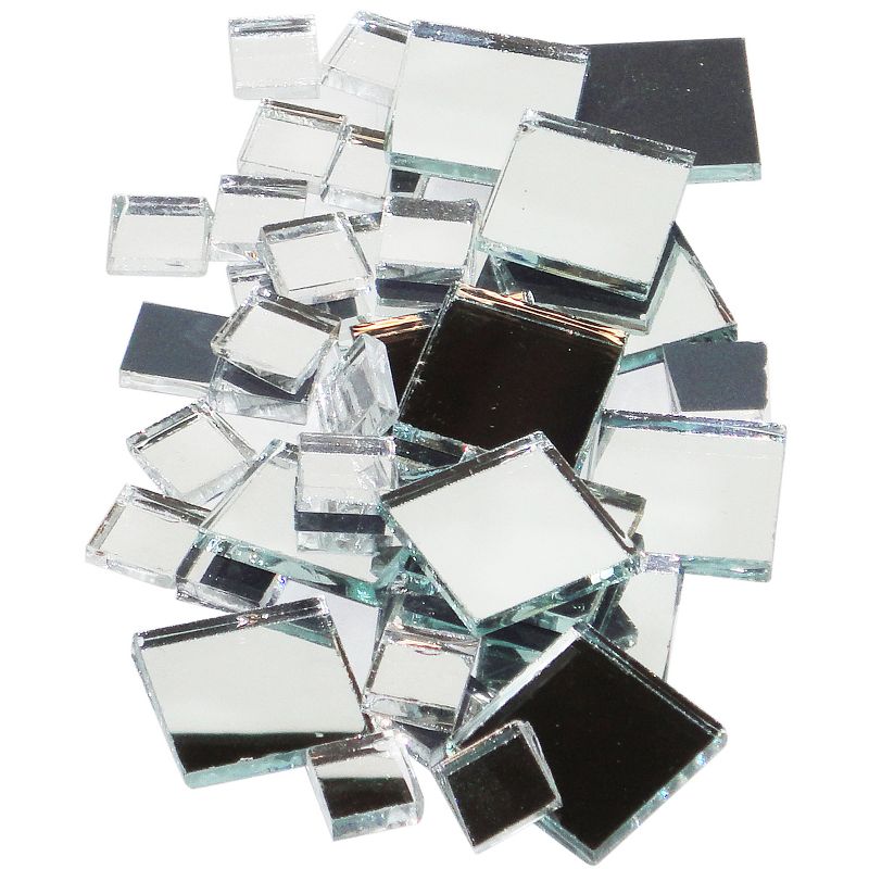 Diamond Tech Mirrored Glass Tiles 100/Pkg-Square, 2 of 3