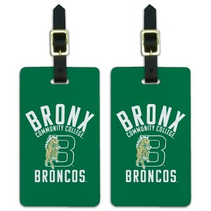 Bronx Community College Broncos Logo Luggage ID Tags Suitcase CarryOn Cards  Set of 2 - 1 of 4