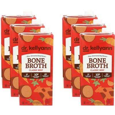 Dr. Kellyann Classic Beef Bone Broth - Case of 6 - 32 fl oz