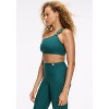 Peloton Women's Cadent O-Ring One Shoulder Bra, Deep Forest - 2 of 4