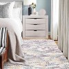 Washable Geometric Area Rug, Non-Slip Low Pile Foldable Stain-Resistant Floor Cover for Living Room Bedroom Dining Room - 3 of 4