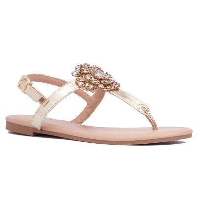 New York & Company Women's Ailis Flat Sandal
