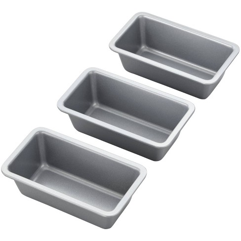 Wilton 4 Cavity Mini Loaf Pan, Grey