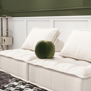 GDFStudio Rattler 12" Round Ball-Shaped Accent Throw Pillow - 1 of 4