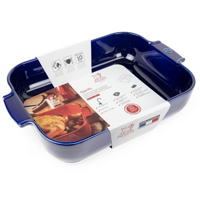Deep Blue Ceramic Non-Stick 5.5 Quart Rectangular Baking Dish