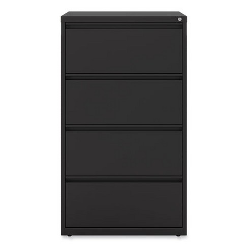 Alera Lateral File, 4 Legal/Letter-Size File Drawers, Black, 30" x 18.63" x 52.5" - image 1 of 4