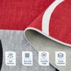Abstract Circle Area Rugs for Living Room Soft Washable Rugs Ultra-Thin Non-Slip Modern Dining Room Carpet - 3 of 4