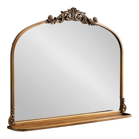 Kate & Laurel All Things Decor 33"x26" Arendahl Traditional Arch Mirror with Shelf - image 1 of 4