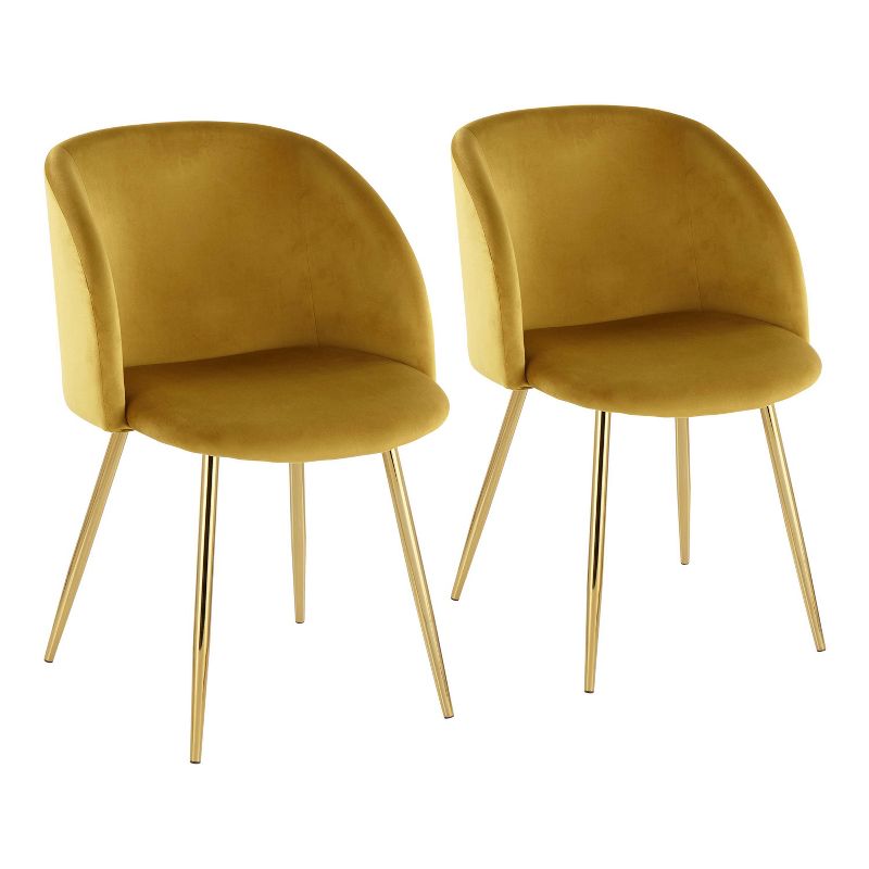 Set of 2 Fran Contemporary Dining Chairs - LumiSource, 1 of 14