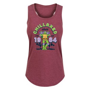 Women's - Teenage Mutant Ninja Turtles - Chillaxed Since 84 Graphic Racerback Tank - 1 of 4
