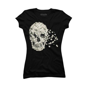 Junior's Design By Humans A Beautiful Death By igo2cairo T-Shirt - 1 of 3